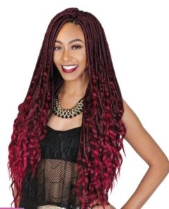 Lydia Bohemian Braid Synthetic Freetress Crochet Hair Extension 28 Ombre  Color Dancing Curly Bulk Water Wave Hair Afro Kinky