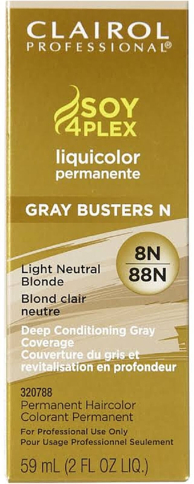 Soy4plex Liquicolor Permanent Hair Color - 8N/88N Light Neutral Blonde