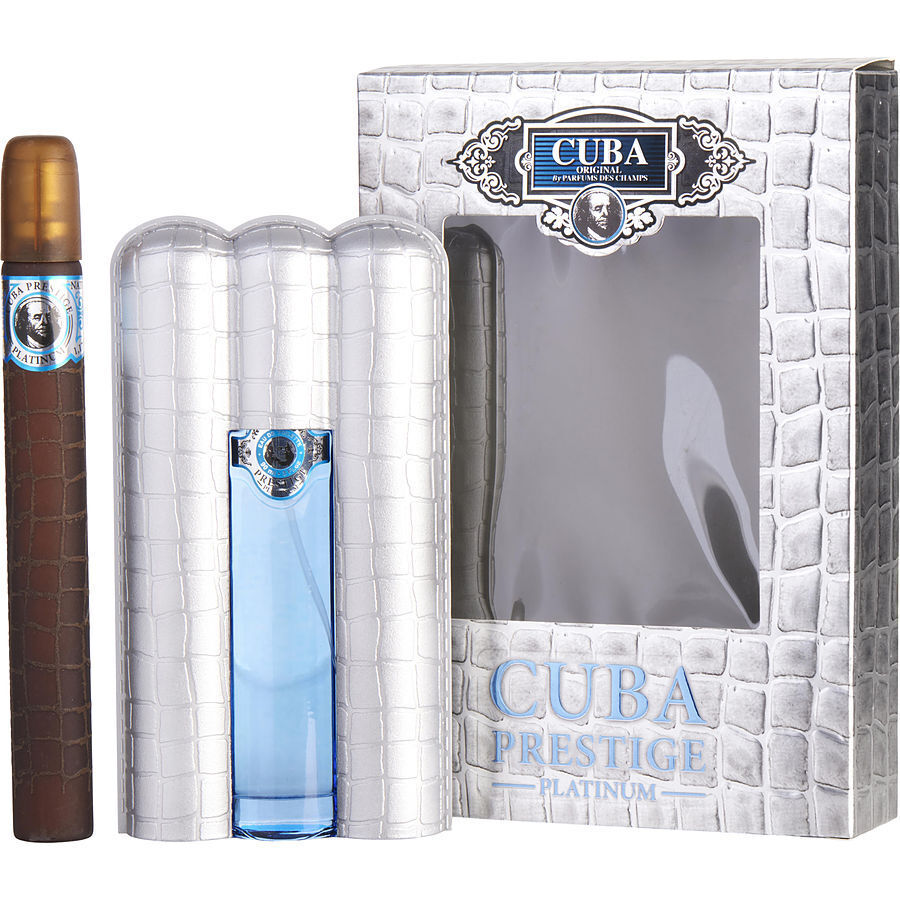 Photos - Women's Fragrance Cuba Paris Cuba Prestige Platinum Perfume Gift Set For Men 