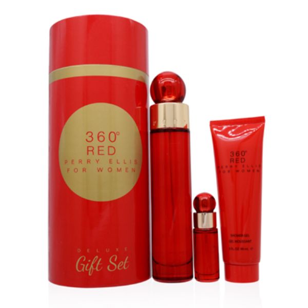 Photos - Shower Gel Perry Ellis 360 Red Gift Set 